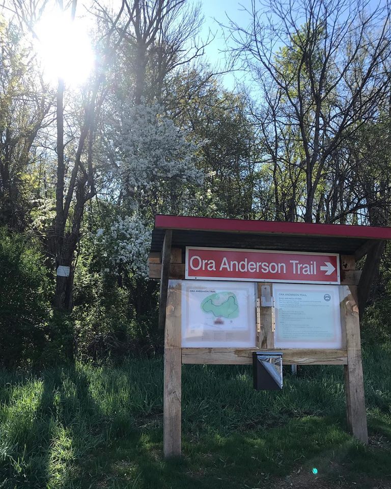 Ona Anderson Trail sign
