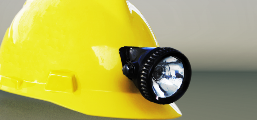 A mining helmet for coal or other mining