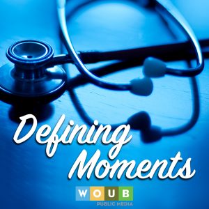 Podcast logo, Defining Moments