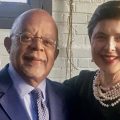 Henry Louis Gates, Jr. with actress Isabella Rossellini