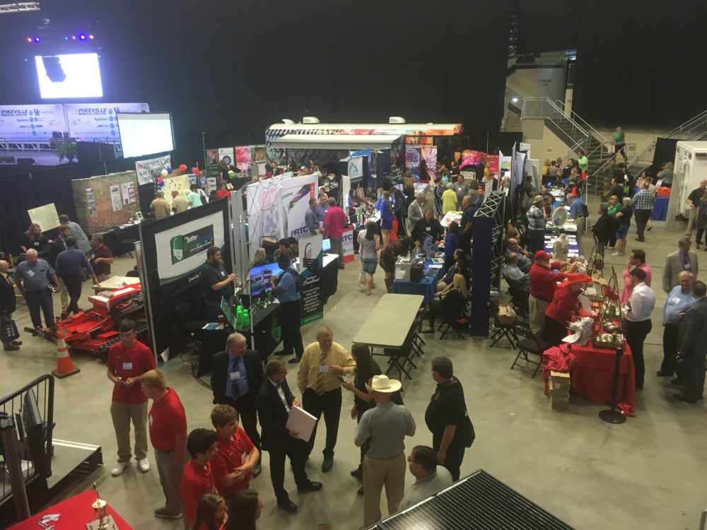 Kentucky entrepreneurs show their products at the 2019 SOAR Summit.