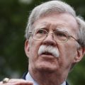 National security adviser John Bolton talked to reporters outside the White House. The hawkish former U.N. ambassador is stepping down.