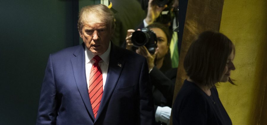 U.S. President Donald Trump arrived to address the 74th session of the United Nations General Assembly at U.N. headquarters Tuesday, Sept. 24, 2019.