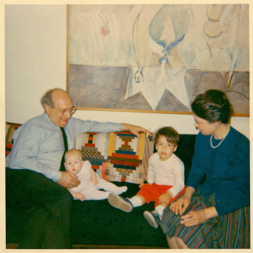 Mark Rothko, Mell Rothko with Christopher Rothko and the painting
