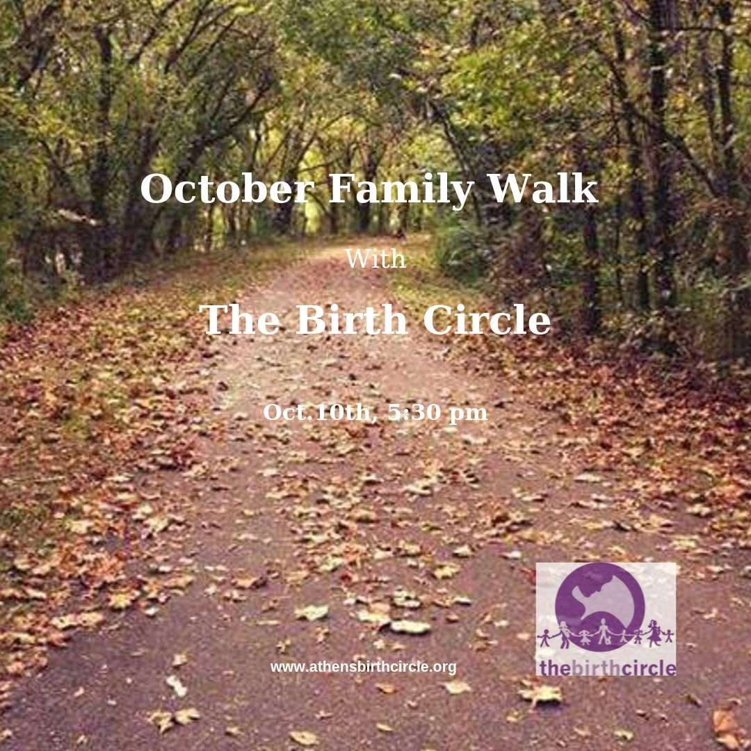 October Family Walks flier