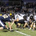 The Wellston Golden Rockets and the River Valley Raiders lineup against each other on Oct. 5, 2015