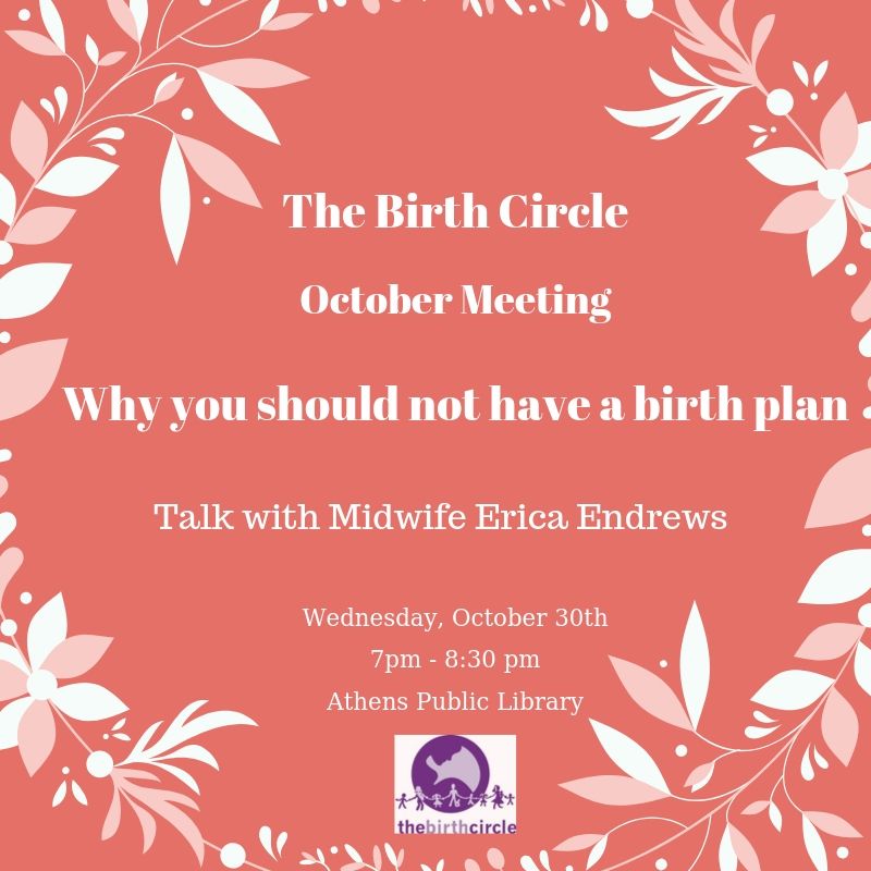 The Birth Circle October meeting flier