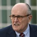 Associates of President Trump's personal lawyer Rudy Giuliani, pictured in May 2018, have been arrested on campaign finance charges.