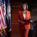 Speaker of the House Nancy Pelosi, D-Calif., leaves after speaking at her weekly press conference on Capitol Hill on Thursday as the House prepared to vote — then pass — a resolution formalizing its impeachment inquiry into President Trump.