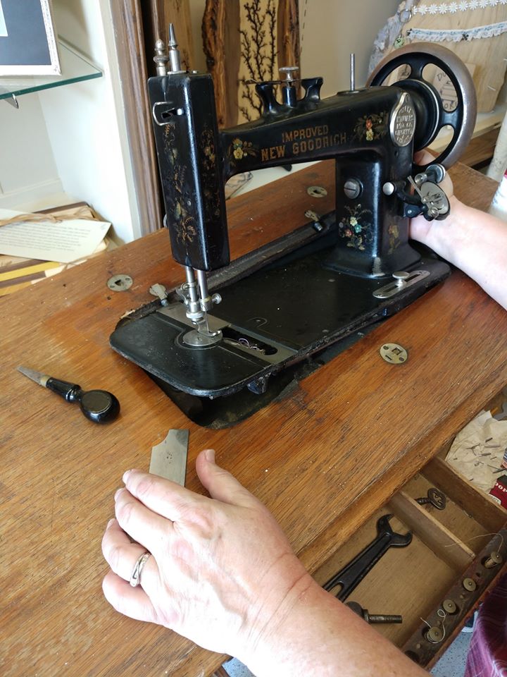 A sewing machine