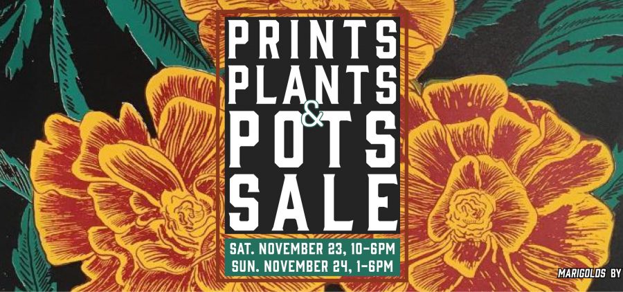 Prints Plants Pots Sale flier