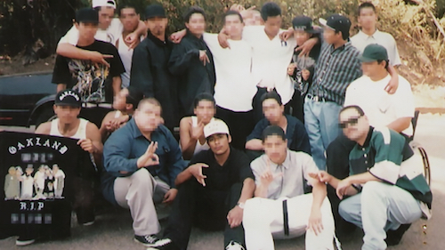 group shot of an LA gang posing