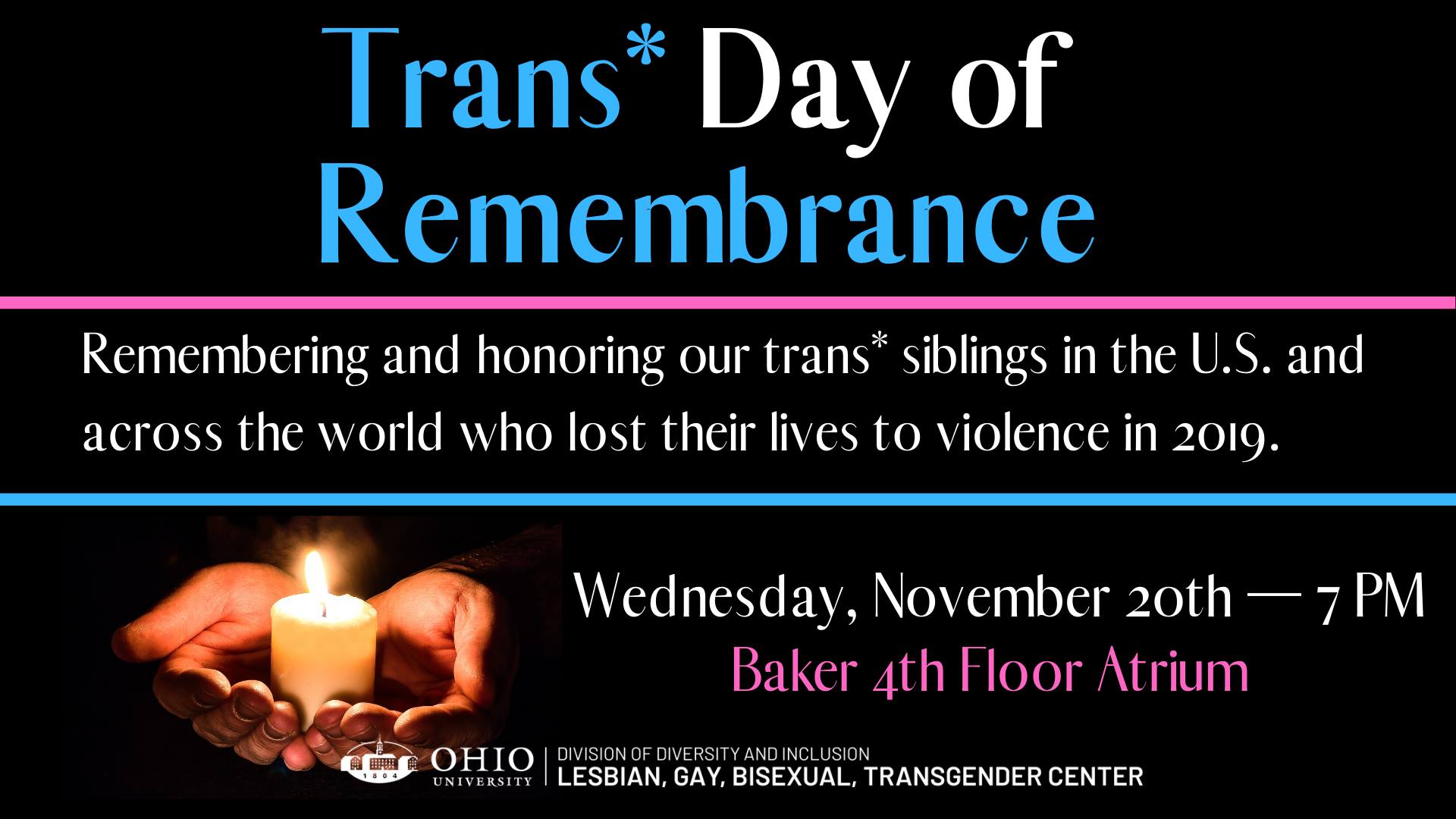 Trans Remembrance flier