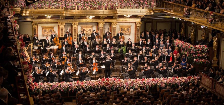 The Vienna Philharmonic on stage