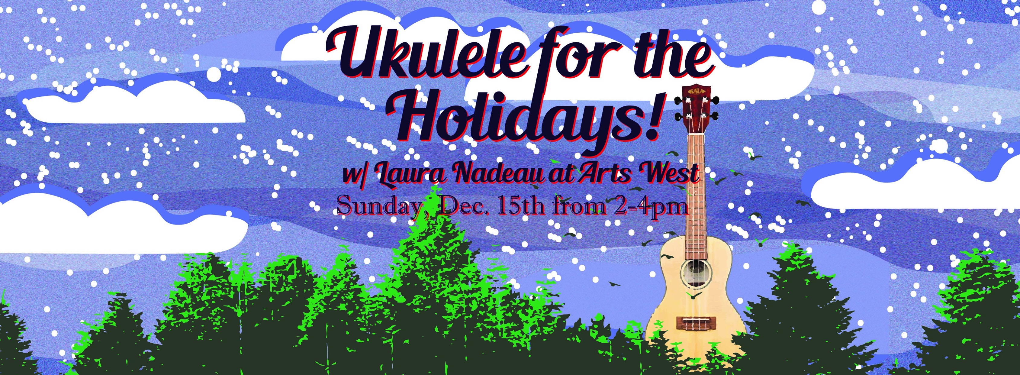 Ukulele for the holidays flier