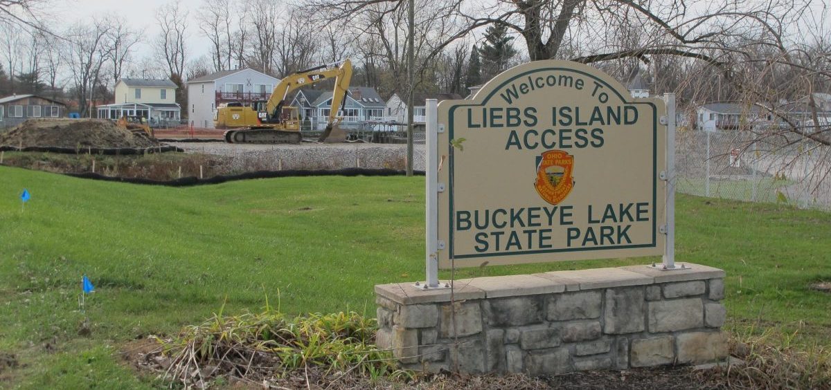 Construction began on repairs to the crumbling earthen dam at Buckeye Lake in March 2015. Water levels were lowered, which upset residents, businesses and visitors. The project ended in November 2018.