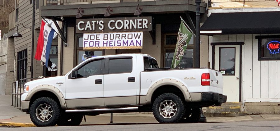 Cat's Corner in Athens shows it's support for Joe Burrow