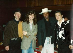 Furey with a group of musicians at ARDENT studios