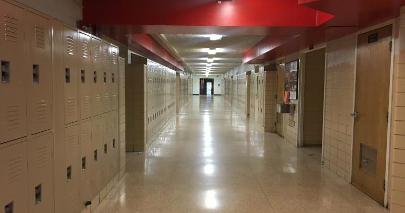 A hallway in Westerville South High School, one of the schools on the list of buildings where students are eligible for EdChoice vouchers starting in the 2020-21 school year.