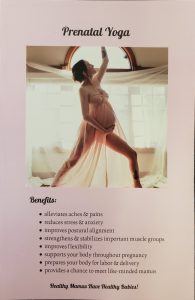 Prenatal yoga flier