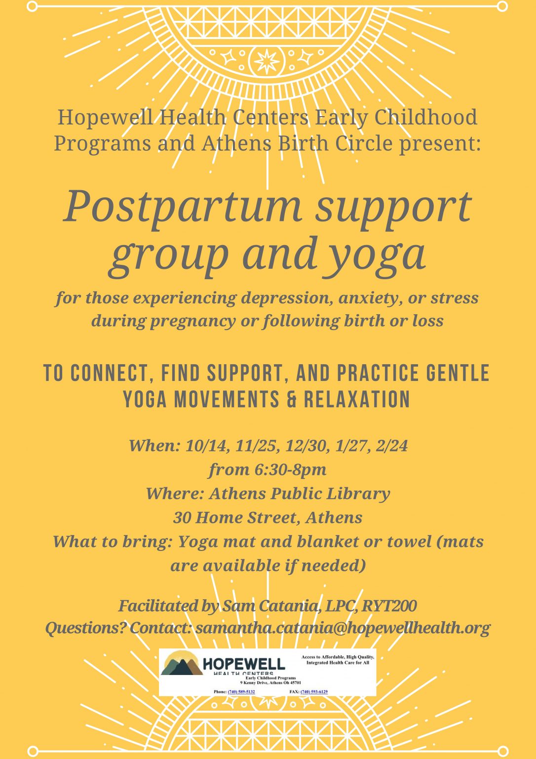 Postpartum Support Group & Yoga - Woub Public Media