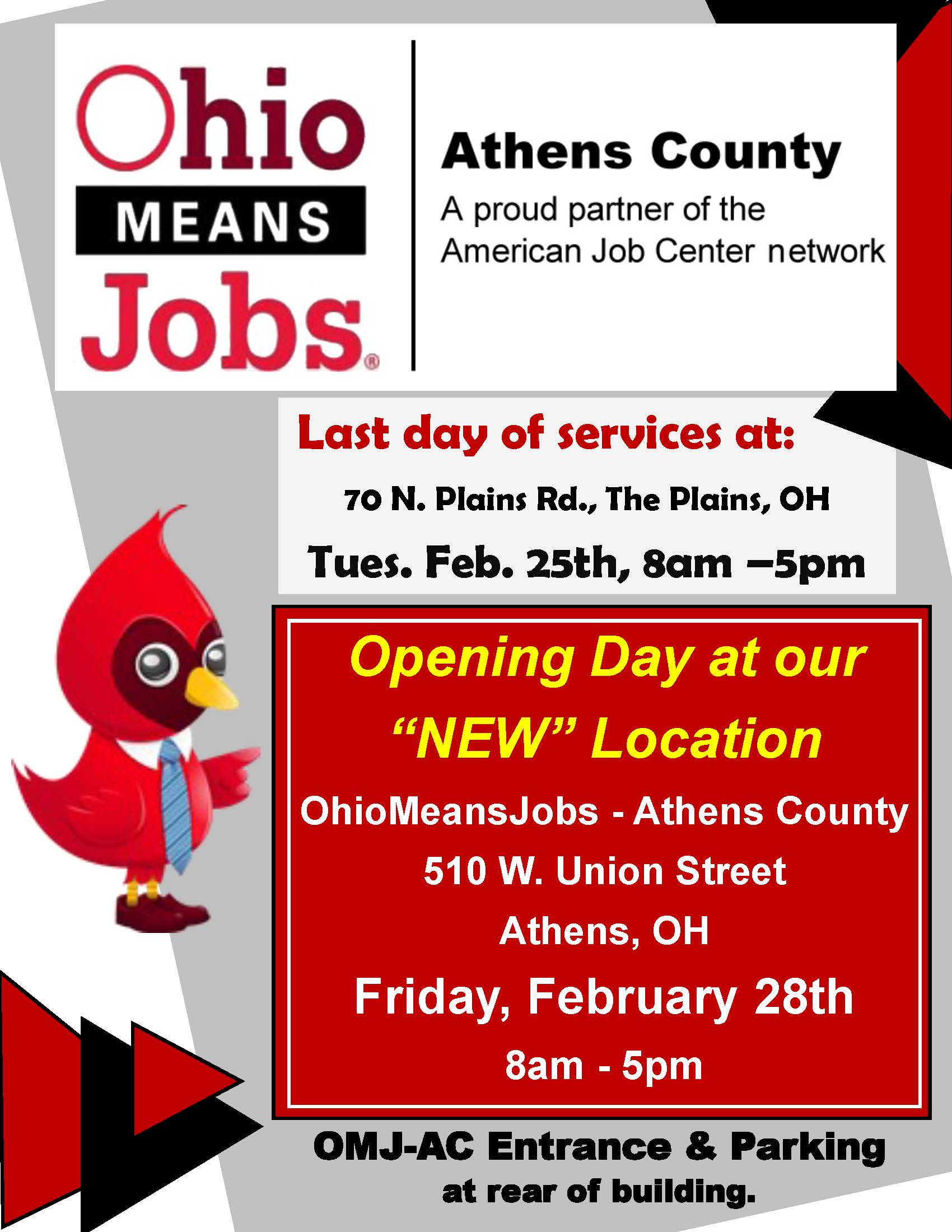 OhioMeansJobs Athens County Offices Are Moving WOUB Public Media