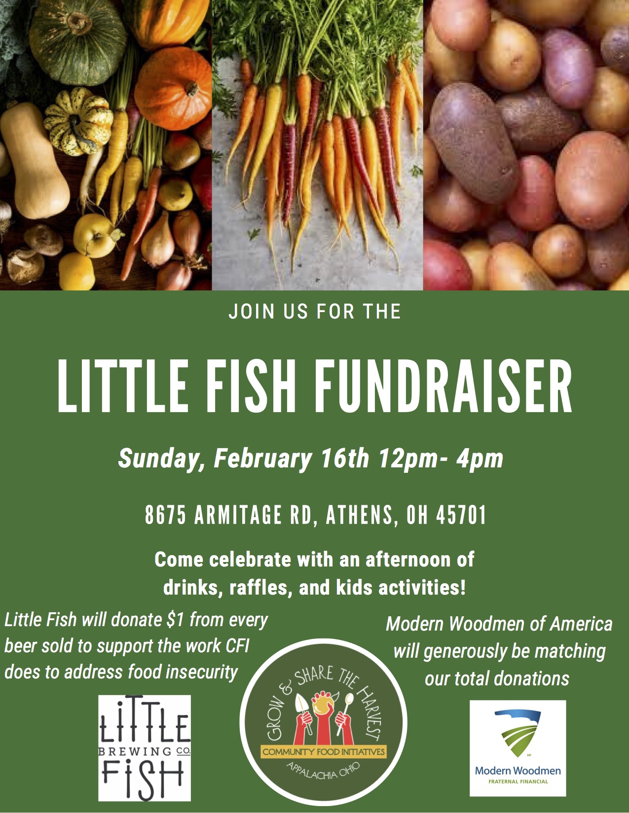 Little Fish Fundraiser flier