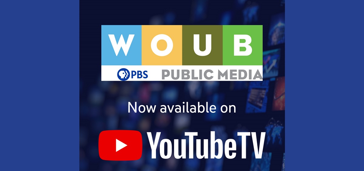 YouTube and WOUB PBS logo