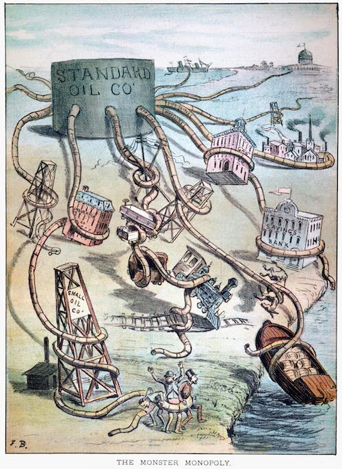 Archival image of an oil monopoly