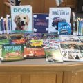 Books on animals displayed at an Athens County Public Library location.