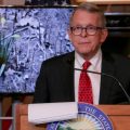 Gov. Mike DeWine speaks at his daily press conference on coronavirus on March 22, 2020.
