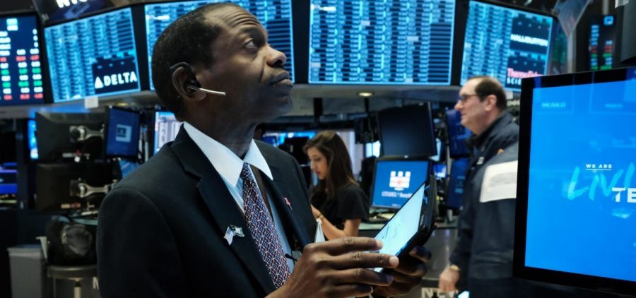 U.S. stock indexes rose sharply on Monday in anticipation of the Federal Reserve's interest rate cut.