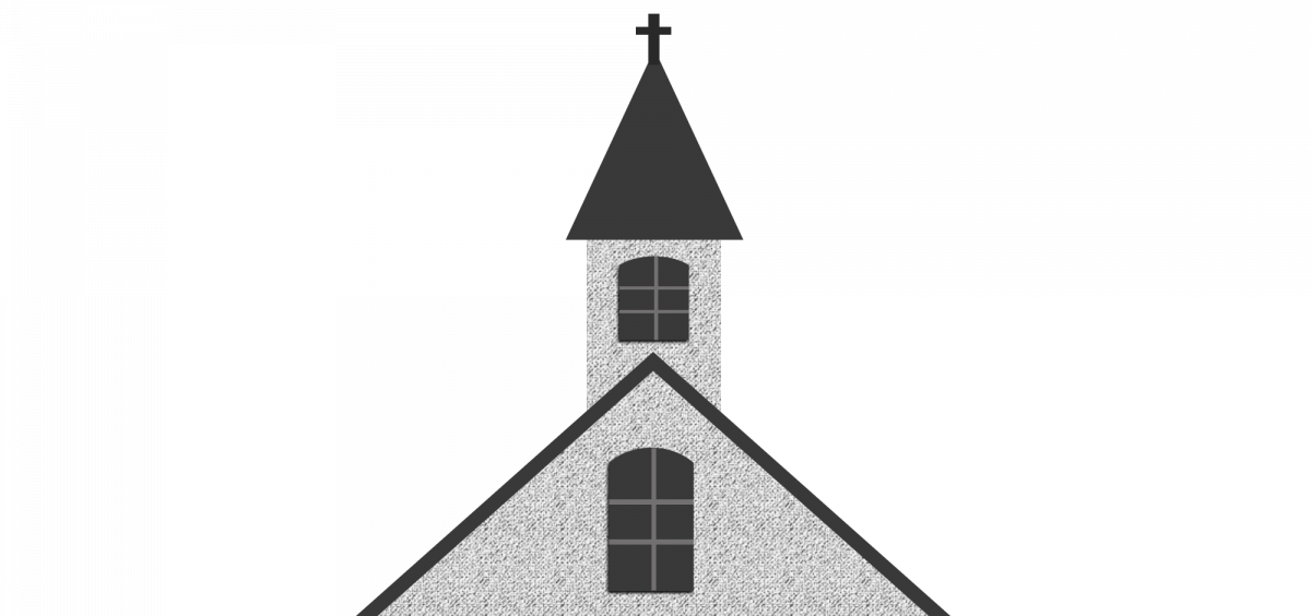 An illustration of a church