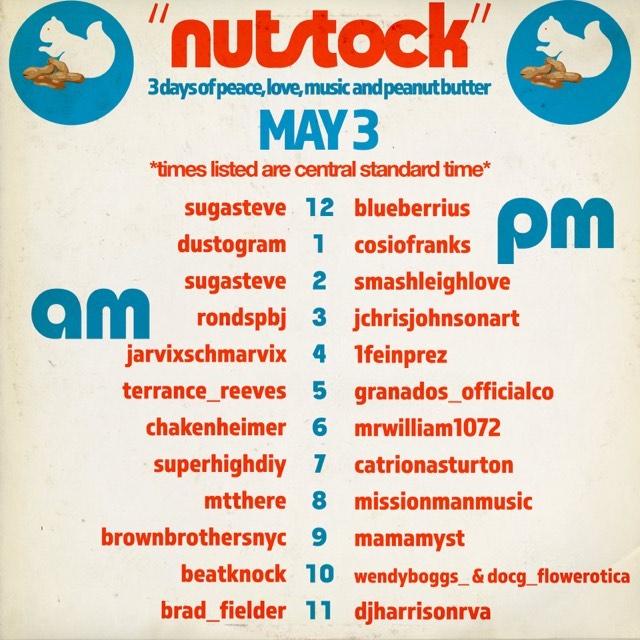 Nutstock schedule 2