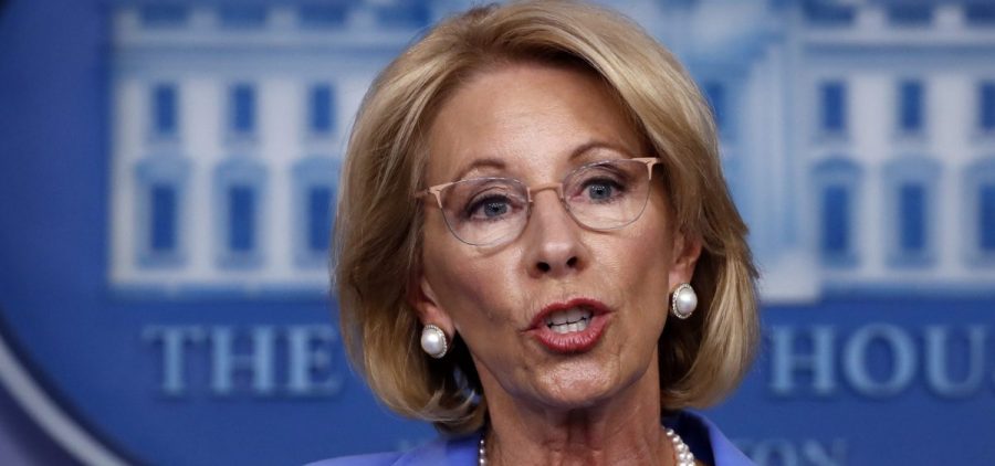 Education Secretary Betsy DeVos says there is "no reason" to waive main parts of the federal special education law.