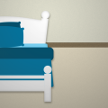 A bed graphic