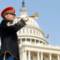 A bugler plays "Taps" in honor of our fallen heroes during the NATIONAL MEMORIAL DAY CONCERT, broadcast live from the U.S. Capitol.