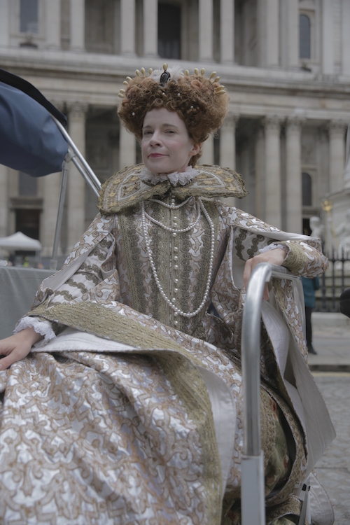 Lucy Worlsey dressed as Queen Elizabeth I