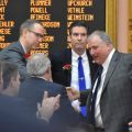 Rep. Larry Householder (R-Glenford) is congratulated after his election as Speaker of the Ohio House in January 2019.