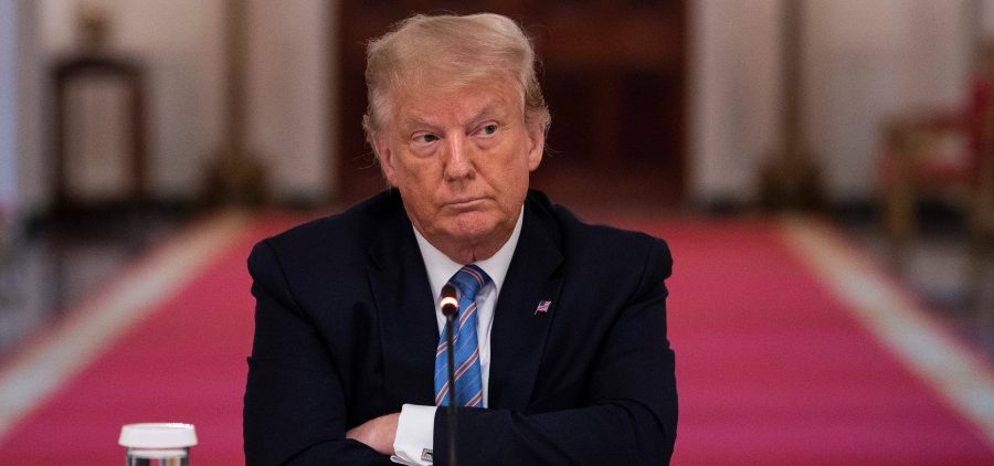 President Trump participates in a White House event Tuesday on how to reopen schools safely. After insisting that the Republican National Convention should be in person with thousands of people, Trump said he is "flexible" about the format.