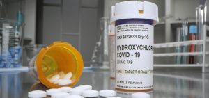A bottle of hydroxychloroquine