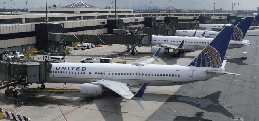 United Airlines planes at Newark Liberty International Airport in Newark, N.J. Company executives call the COVID-19 pandemic the worst crisis in the airline's history.