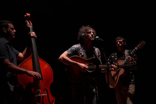 The Avett Brothers performing in the stunning natural setting of Colorado’s Red Rocks Park and Amphitheatre