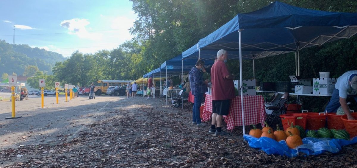 The Letcher County Farmers Market on a September weekend.