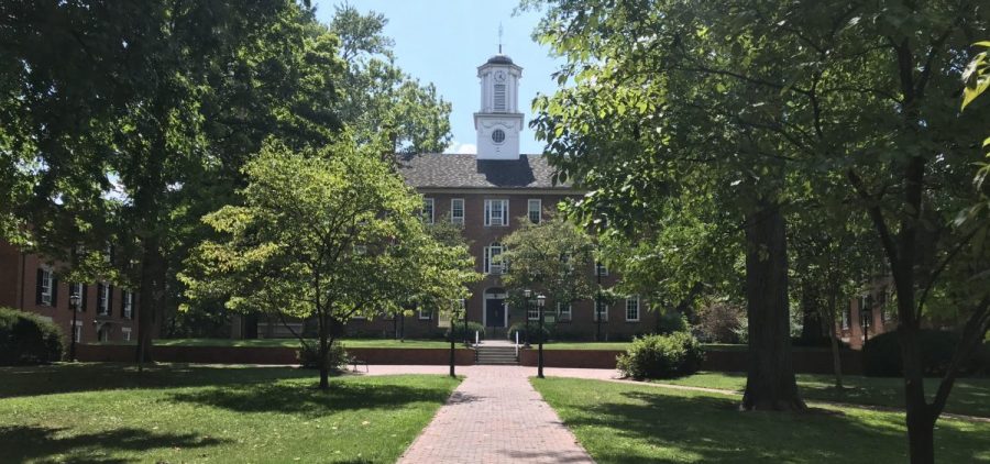 Ohio University's Cutler Hall on the first day of the semester.