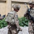 U.S. troops participated in a March handover to the Iraqi Army in Kirkuk, Iraq. The U.S. plans to draw down its troop numbers in the country this month.