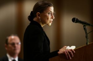 Ginsburg speaks during the annual meeting of the American Society of International Law in Washington in 2005.
