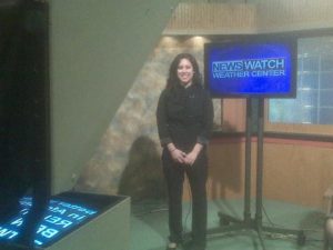 Kirstie on Newswatch Set
