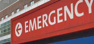 A hospital sign