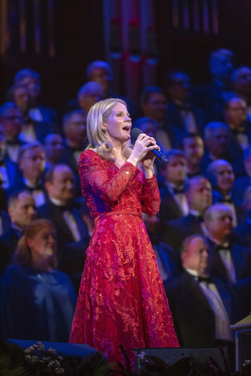 Kelli OHara with The Tabernacle Choir at Temple Square